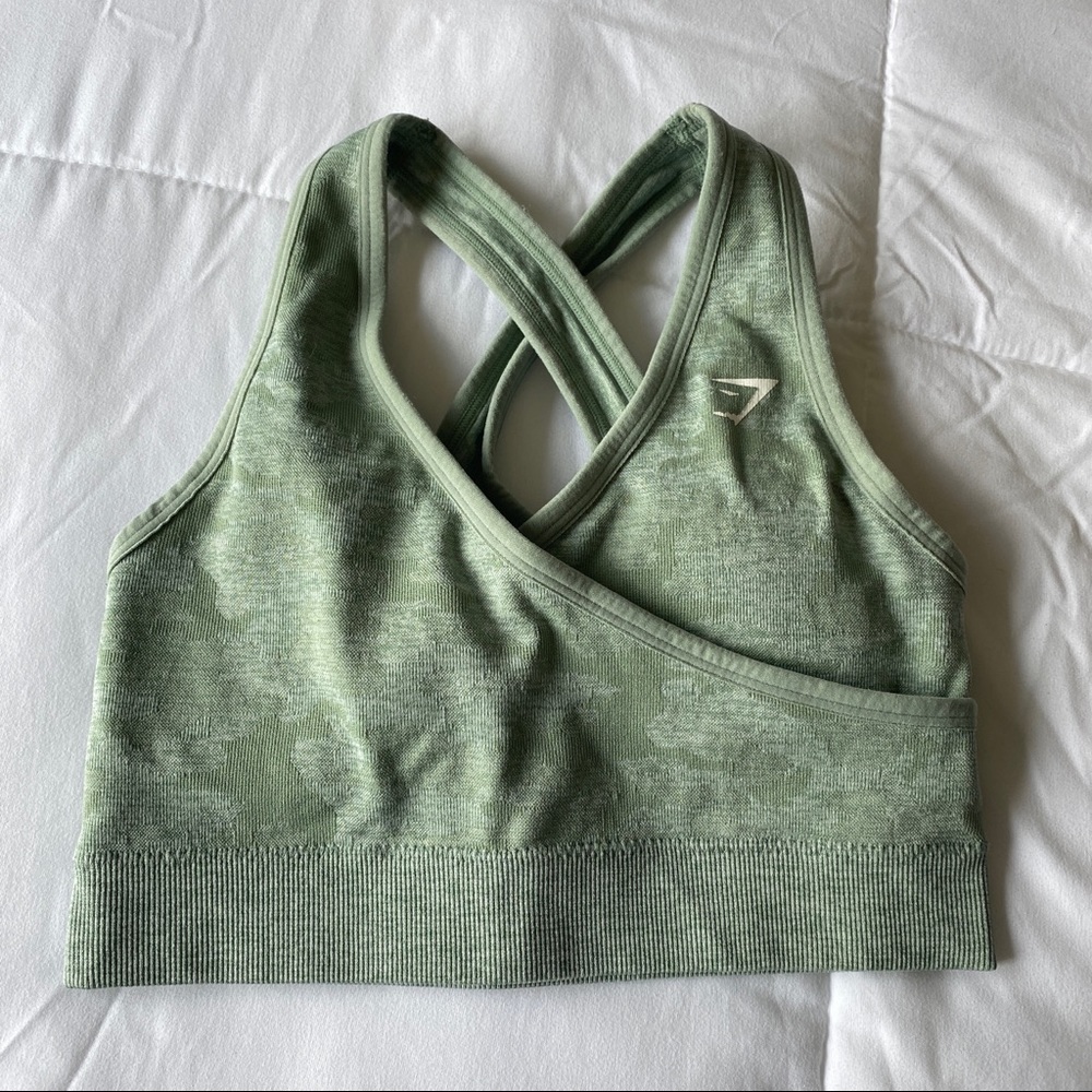 Gymshark camo seamless bra